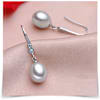 Shop Sparkling CZ And Lustrous Pearl Earrings