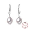 Sparkling CZ And Lustrous Pearl Earrings Online