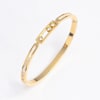 Sparkling Golden Charms Bangle Bracelet Online