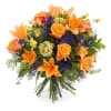 Special bouquet with orange roses Online