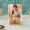 Gift Special Sister Personalized Wooden Block Photo Stand