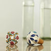 Shop Spectacular Glass Bottle Set with Hand Painted Ceramic Stopper