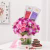 Splendid Floral And Chocolate Combo Online