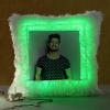 Square Shaped Personalized LED Cushion with Tikka & Moli Online