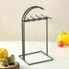 Shop Stainless Steel Cutlery Set with Stand in Black