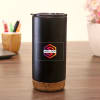 Gift Stainless Steel Mug with Cork Coaster - Customized with Logo