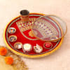 Gift Stainless Steel Pooja Thali with Chalni