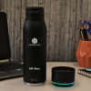 Gift Stainless Steel Smart Cap Bottle With Bluetooth Speaker - Customized With Name And Logo