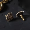 Gift Star And Shield Brass Cufflinks For Men