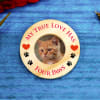 Buy Stay Pawsitive Cat Lovers Personalized Photo Magnets (Set of 2)