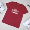 Stay Pawsitive Men's T-shirt  - Maroon Online