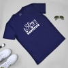 Stay Pawsitive Men's T-shirt  - Navy Online
