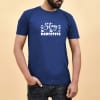 Stay Pawsitive Navy Blue T-shirt Online