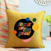 Stay Positive Golden Yellow Cushion Cover Online