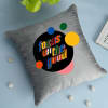 Buy Stay Positive Grey Cushion Cover