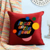 Stay Positive Maroon Cushion Cover Online