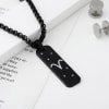 Gift Stellar Elegance - Personalized Pendant Chain And Cuff Bracelet Set - Aries