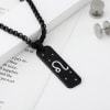 Gift Stellar Elegance - Personalized Pendant Chain And Cuff Bracelet Set - Leo