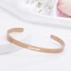 Gift Stellar Glam Personalized Women's Cuff Bracelet - Rose Gold