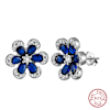 Sterling Silver Blue Sapphire Earrings Online