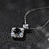 Buy Sterling Silver Rhodium Sapphire Pendant