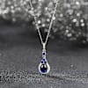 Gift Sterling Silver Sapphire Pendant