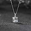 Gift Sterling Silver Zirconia Pendant