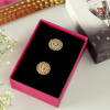 Shop Stone Studded Earrings in Gold Finish
