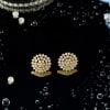 Stone Studded Floral Shaped Earrings Online
