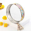 Buy Stone Work Round Pooja Thali with Chalni and Karwa