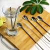 Straw Plus Spoon - Stainless Steel - Set Of 6 Online