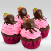 Strawberry Burst 4 Cupcakes Online