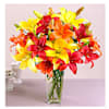 Stunning Colourful Lilies Bouquet Online