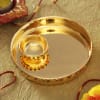 Gift Stunning Gold Plated Tikka Thali