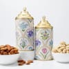 Shop Stunning Kundan And Pearl Rakhi And Gold Canisters Hamper