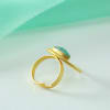 Gift Stylish Adjustable Handmade Ring with Semi Precious Stone