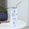 Stylish Evil Eye Personalized Stainless Steel Tumbler With Straw Online