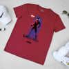 Suave Spiderman Personalized Tee For Men Maroon Online
