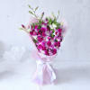 Gift Sublime Orchids Bouquet with Teddy  (12 inch)