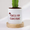 Buy Succa For Christmas - Moon Cactus With Personalized Pot