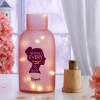 Gift Successful Woman Personalized Bottle With LED Light - Frosted Pink