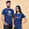 Sugar and Spice Blue T-Shirts for Couples Online