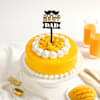 Gift Summer King Mango Cream Cake For Great Dad