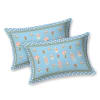 Buy Summer Sky Double Bedsheet And Pillow Cover Set