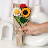 Sunflower Shine Crochet Bouquet Online