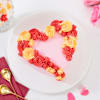 Gift Sunset Heart Cream Cake (1 Kg)