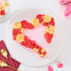 Gift Sunset Heart Cream Cake