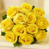 Sunshine - 12 Yellow Roses Bouquet Online
