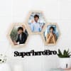 Gift Super Hero Bro Personalized Photo Frame