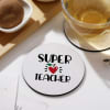 Buy Super Teacher Mug And Coaster Combo
